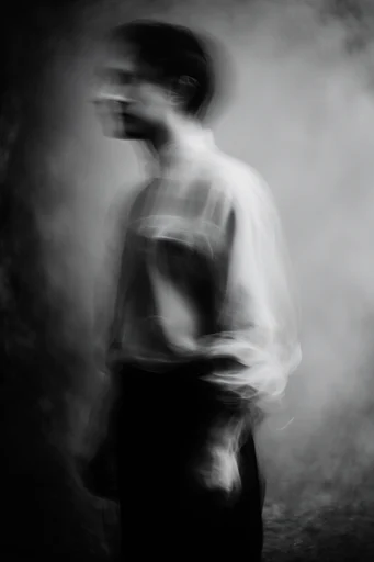 Spectral Kinetic Monochrome moodboard — generate AI images in this style
