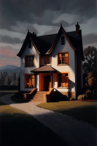 Textured Dramatic Realism style AI image example 4