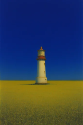 Saturated Surrealist Minimalism style reference image — stark composition