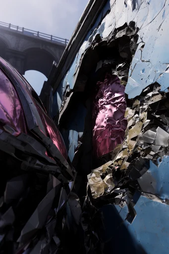 Fractured Prismatic Deconstruction style reference image — tactile fragmentation