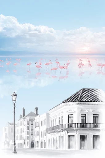 Ethereal Pastel Minimalism style reference image — minimalist landscape