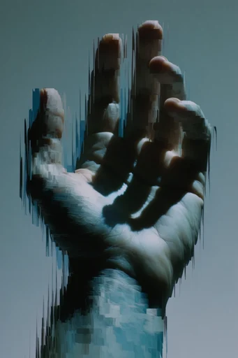 Fragmented Temporal Surrealism style reference image — analog film grain