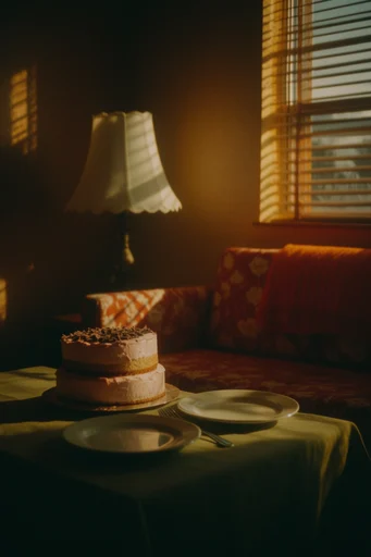 Cinematic Amber Noir style reference image — 1970s film grain