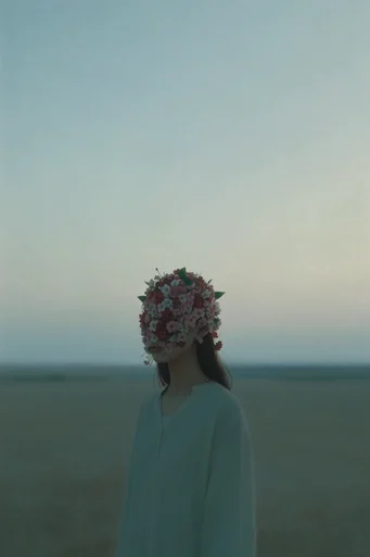 Ethereal Minimalist Solitude style reference image — surreal scale
