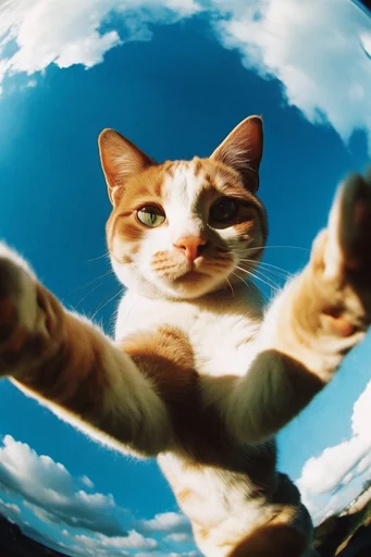 Skyward Surrealism Aesthetics style reference image — bright direct sunlight