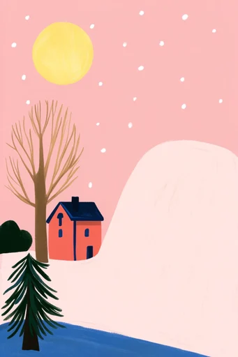 Textured Modern Illustration style AI image example 2