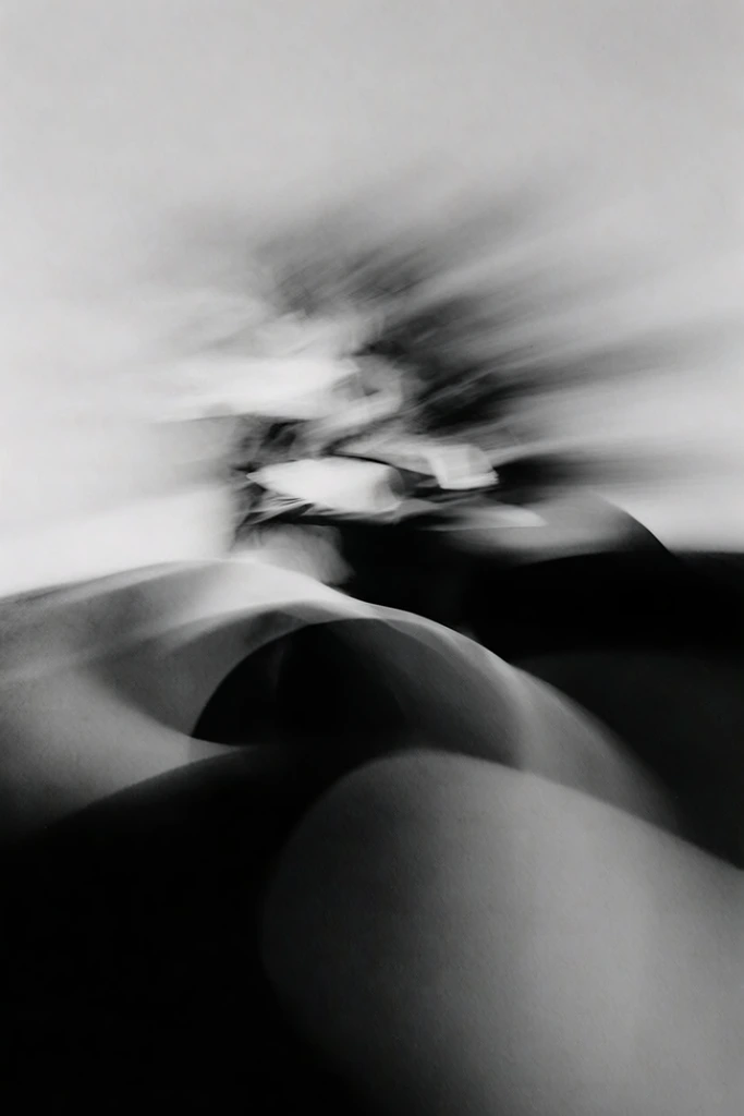Ethereal Kinetic Monochrome style AI image example 2