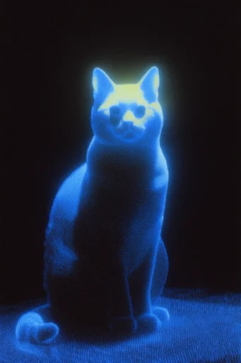 Spectral Digital Lume style reference image — digital spectral silhouette