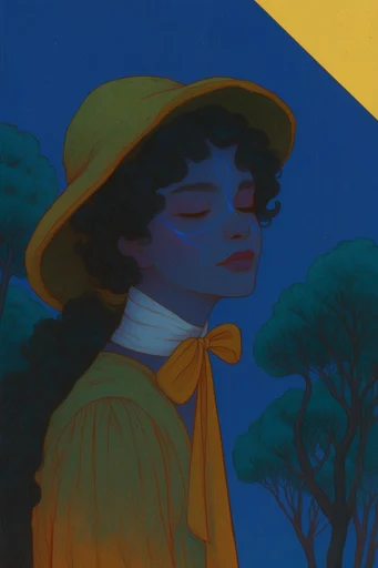Enchanted Nocturnal Realism style reference image — iridescent light