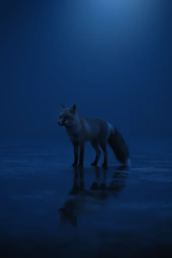 Nocturnal Solitary Minimalism style AI image example 3