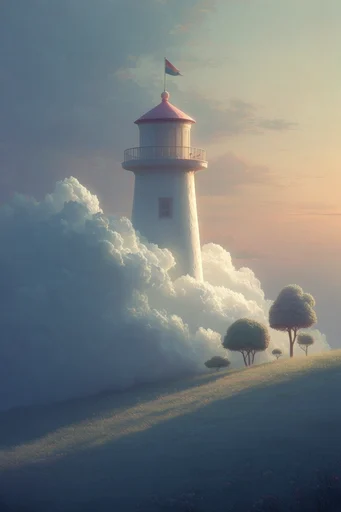 Ethereal Pastel Surrealism style reference image — whimsical fantasy
