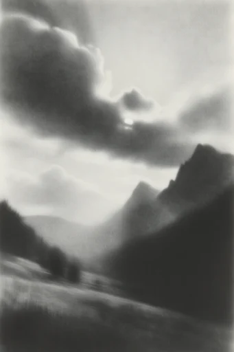 Haunting Pictorialist Noir style reference image — ghostly silhouette