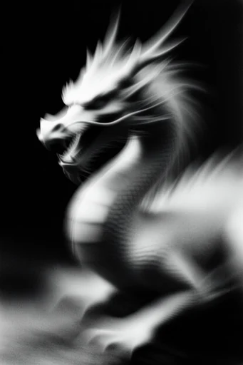 Spectral Kinetic Noir style reference image — shutter drag