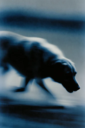 Spectral Cyan Motion style reference image — soft-focus glow