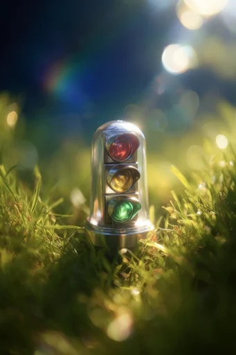 Luminous Prismatic Solarpunk style reference image — ethereal atmosphere