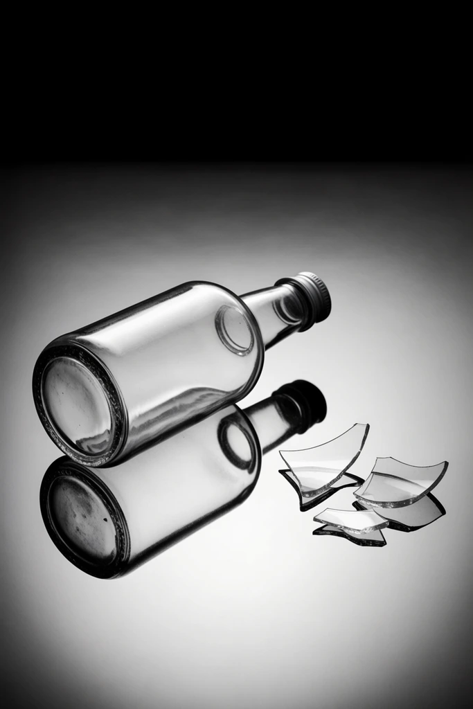 Monochrome Refractive Minimalism style AI image example 2