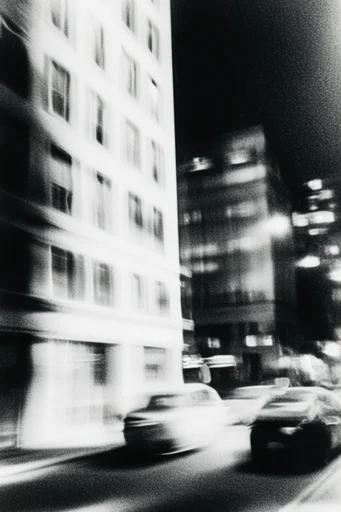 Spectral Monochrome Noir style reference image — surreal melancholic atmosphere