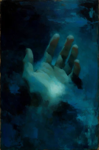 Luminous Nocturnal Abyss style reference image — ethereal chiaroscuro