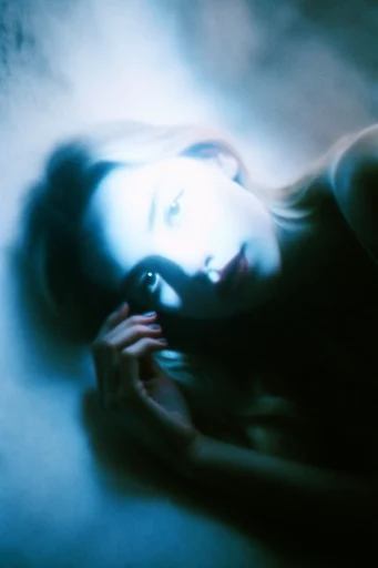 Ethereal Nocturnal Noir style reference image — cinematic grain