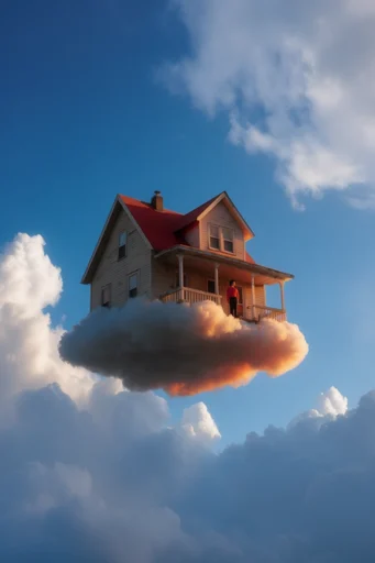 Whimsical Azure Surrealism style reference image — magical realism