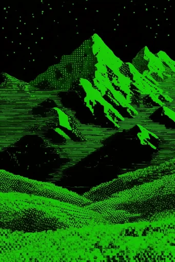 Toxic Glitch Dissonance style reference image — analog glitch art