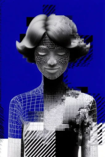 Cobalt Digital Noir moodboard — generate AI images in this style