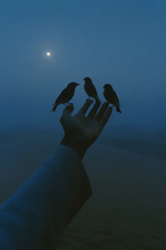 Luminescent Liminal Melancholy style reference image — minimalist composition