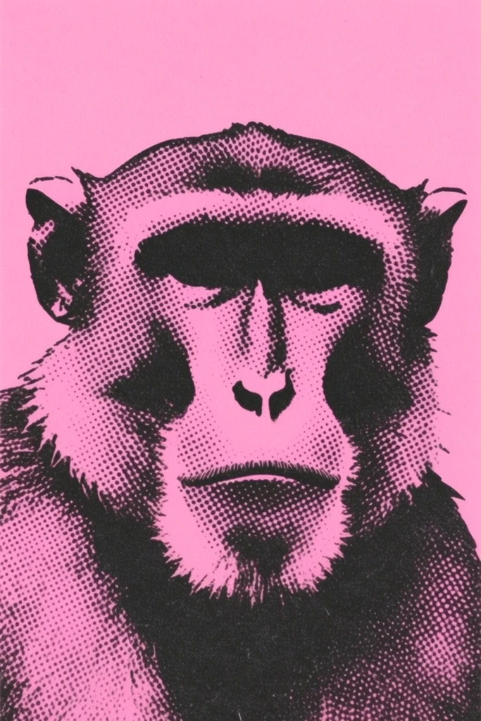 Graphic Halftone Pop style AI image example 3