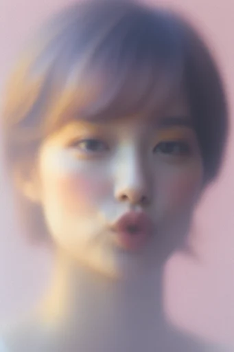 Atmospheric Grainy Abstraction style reference image — organic color gradient