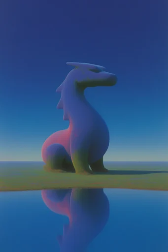 Surreal Liminal Pastoral style reference image — sharp dramatic shadows