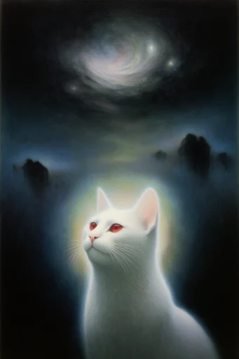 Luminous Mystical Surrealism style reference image — intricate painterly textures