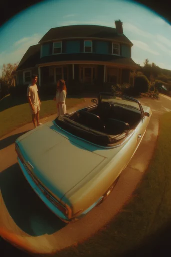 Dynamic Fisheye Nostalgia style reference image — vintage film aesthetic