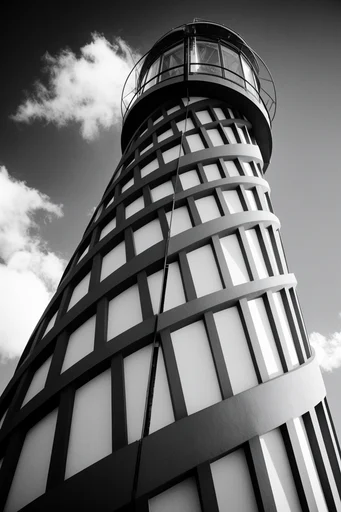 Monolithic Brutalist Noir style reference image — stark concrete textures