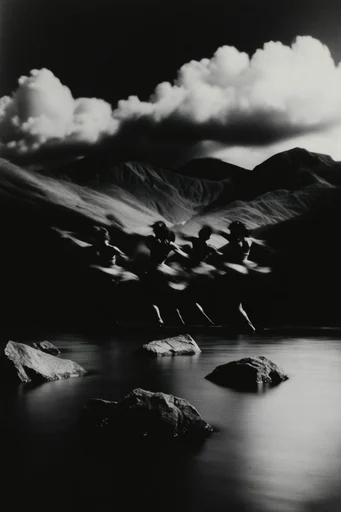 Spectral Kinetic Noir style reference image — dark surrealism