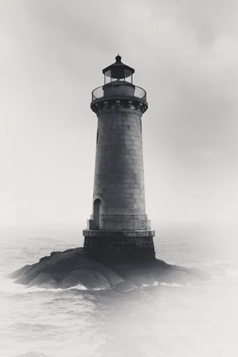 Ethereal Monochrome Silhouette style reference image — sculptural form