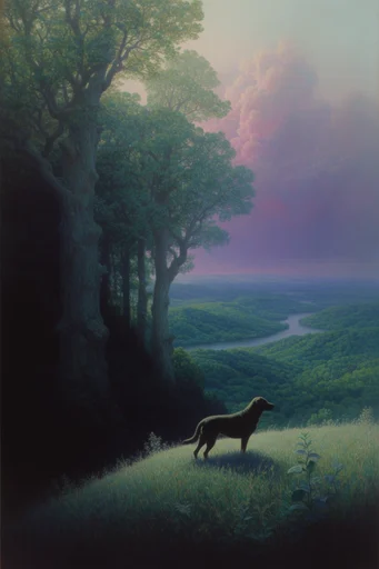 Enchanted Nocturnal Realism style reference image — high contrast