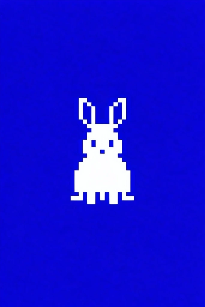 Minimalist Cobalt Pixelism style AI image example 3