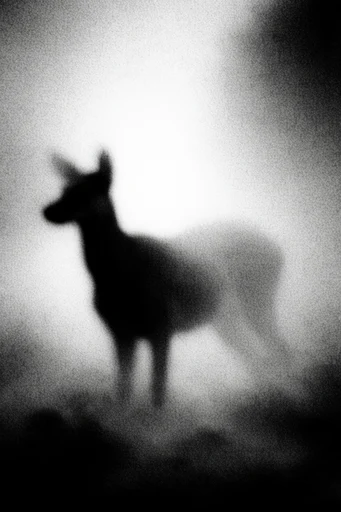 Atmospheric Monochrome Grain style reference image — soft-focus pictorialism