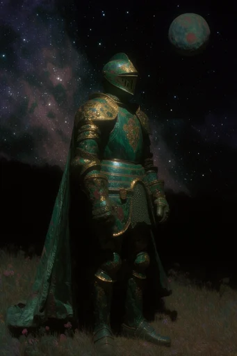 Celestial Emerald Opulence style AI image example 2