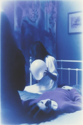 Cinematic Nocturnal Chiaroscuro style reference image — heavy tactile film grain