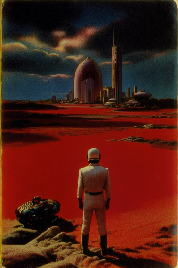 Crimson Surrealist Mythos style AI image example 2