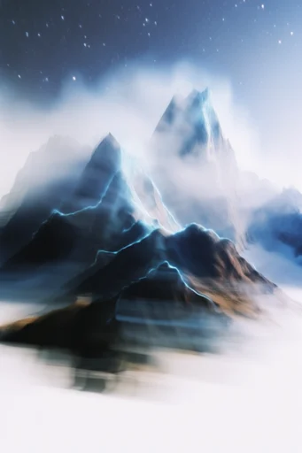 Kinetic Ghost Minimalism style reference image — long exposure photography
