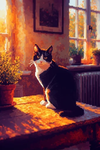 Nostalgic Twilight Pixelscapes style reference image — cozy lofi vibe