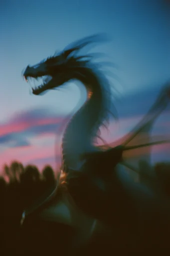 Ethereal Twilight Motion style reference image — analog film grain