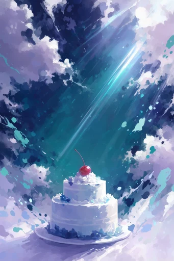 Luminous Cosmic Ethereal style reference image — glowing liquid elements