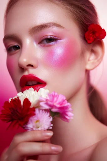 Ethereal Avant-Garde Beauty style reference image — glass skin effect