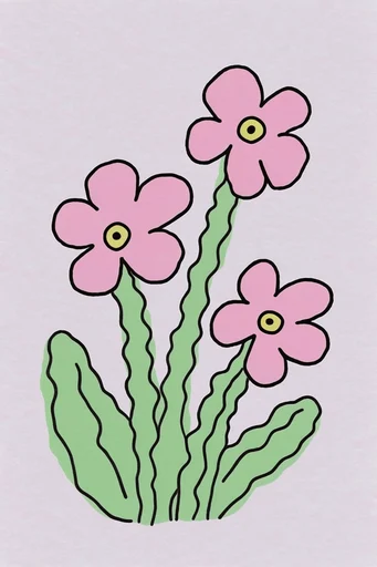 Graphic Playful Pop style reference image — minimalist graphic style