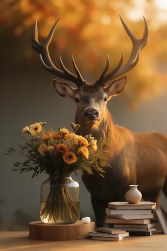 Ethereal Golden Wildlife style reference image — shallow depth of field