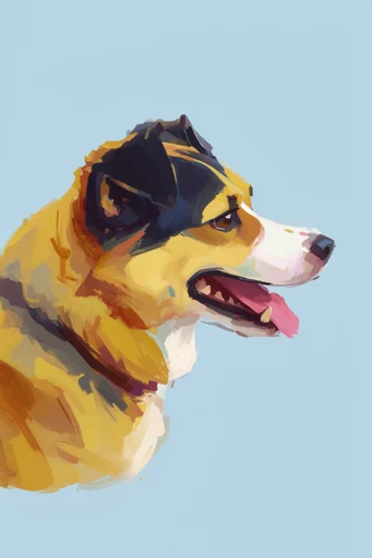 Textured Painterly Vignettes style reference image — earthy and vibrant palette