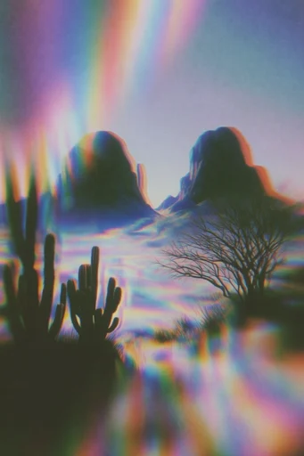Chromatic Thermal Mirage style reference image — chromatic iridescence